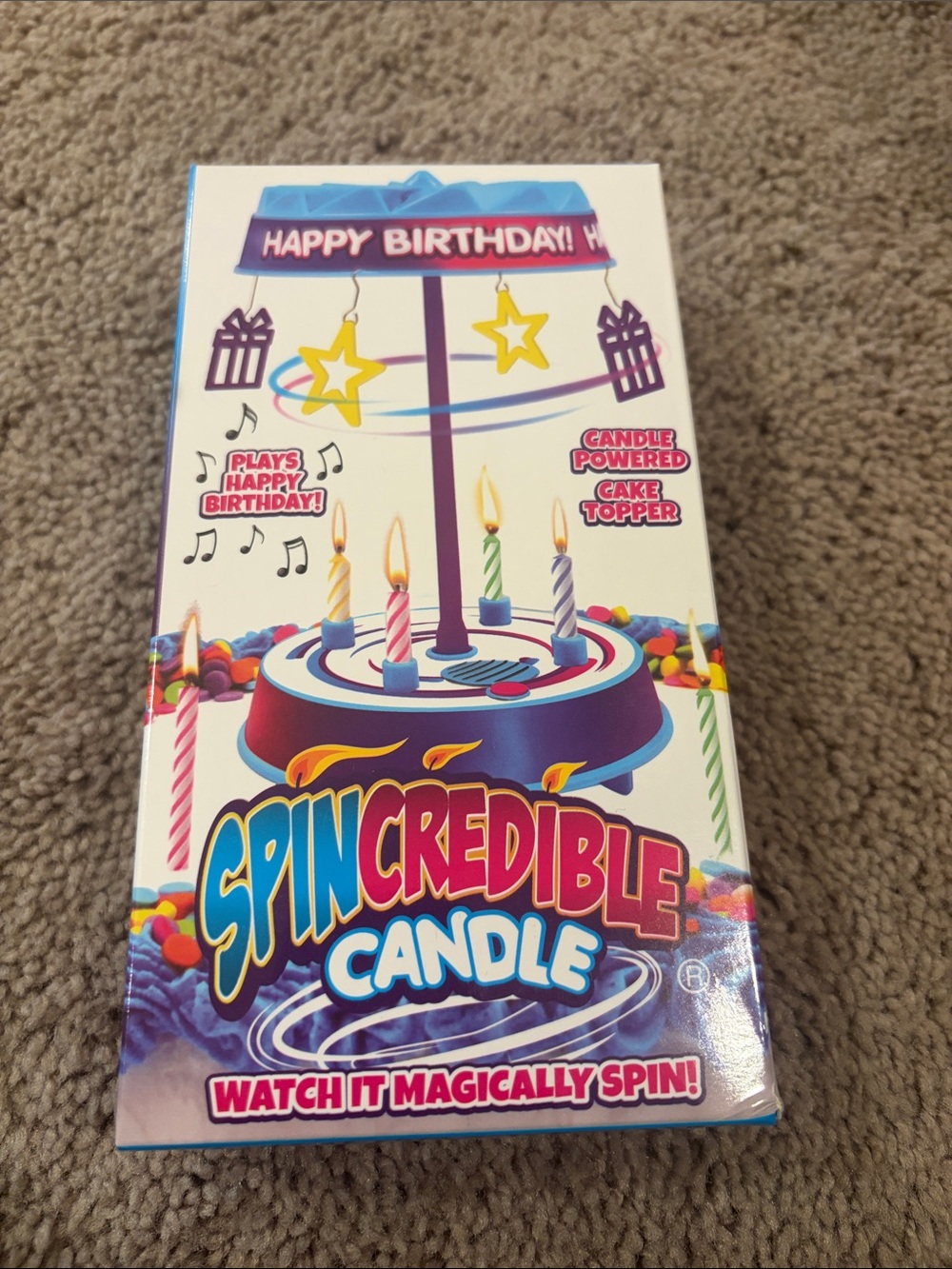 Candle - Blue Birthday Cake Topper